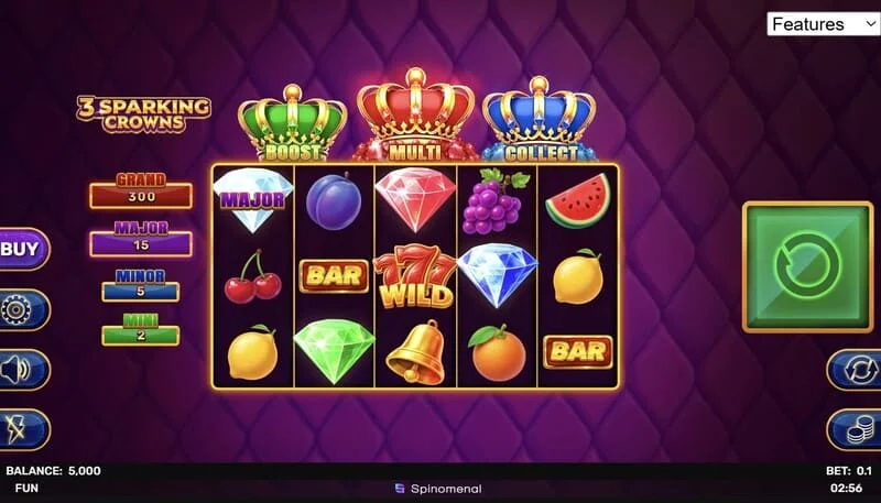 3 Sparking Crowns screen ng laro
