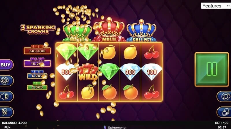 3 Sparking Crowns wild na panalo